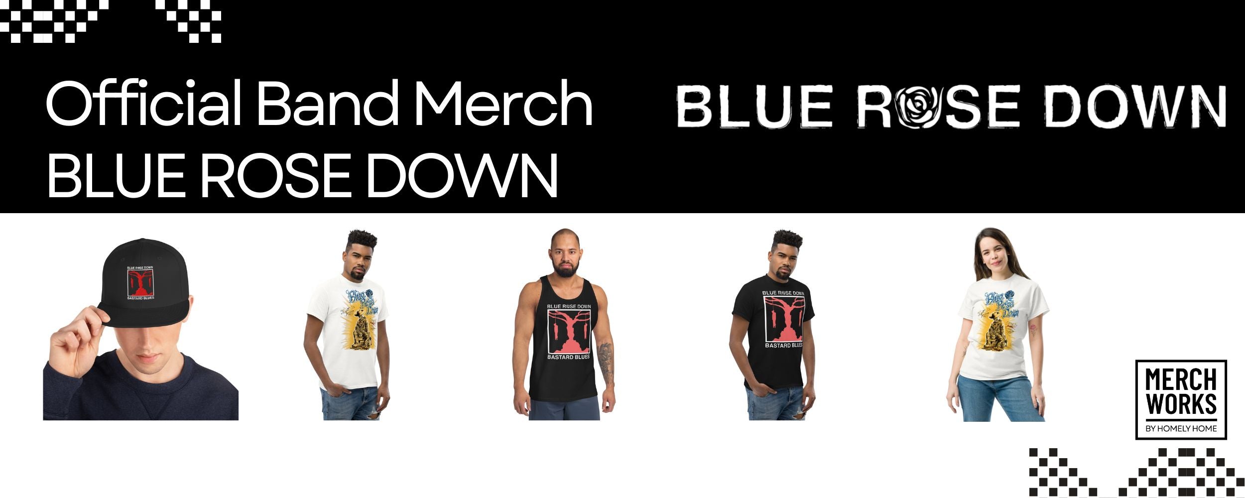 Blue Rose Down Band Merch
