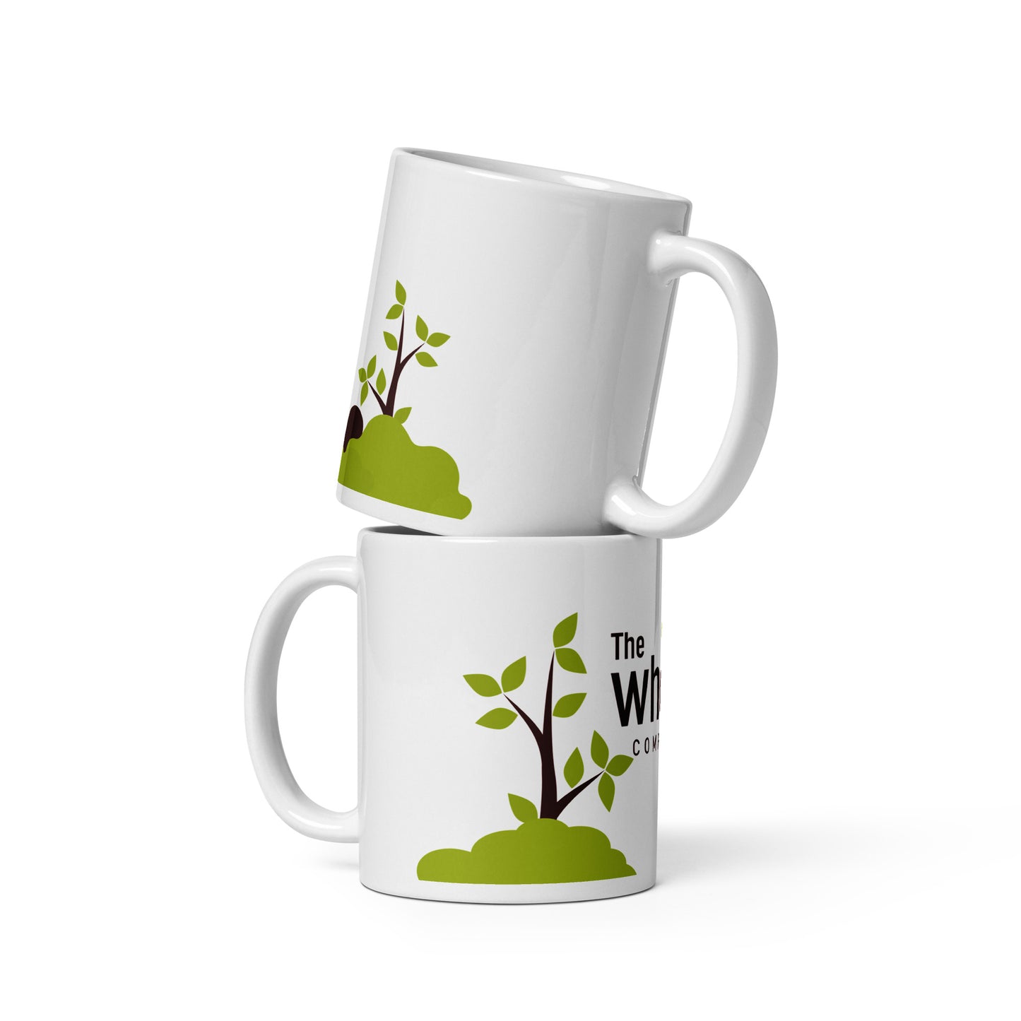 TWC White glossy mug