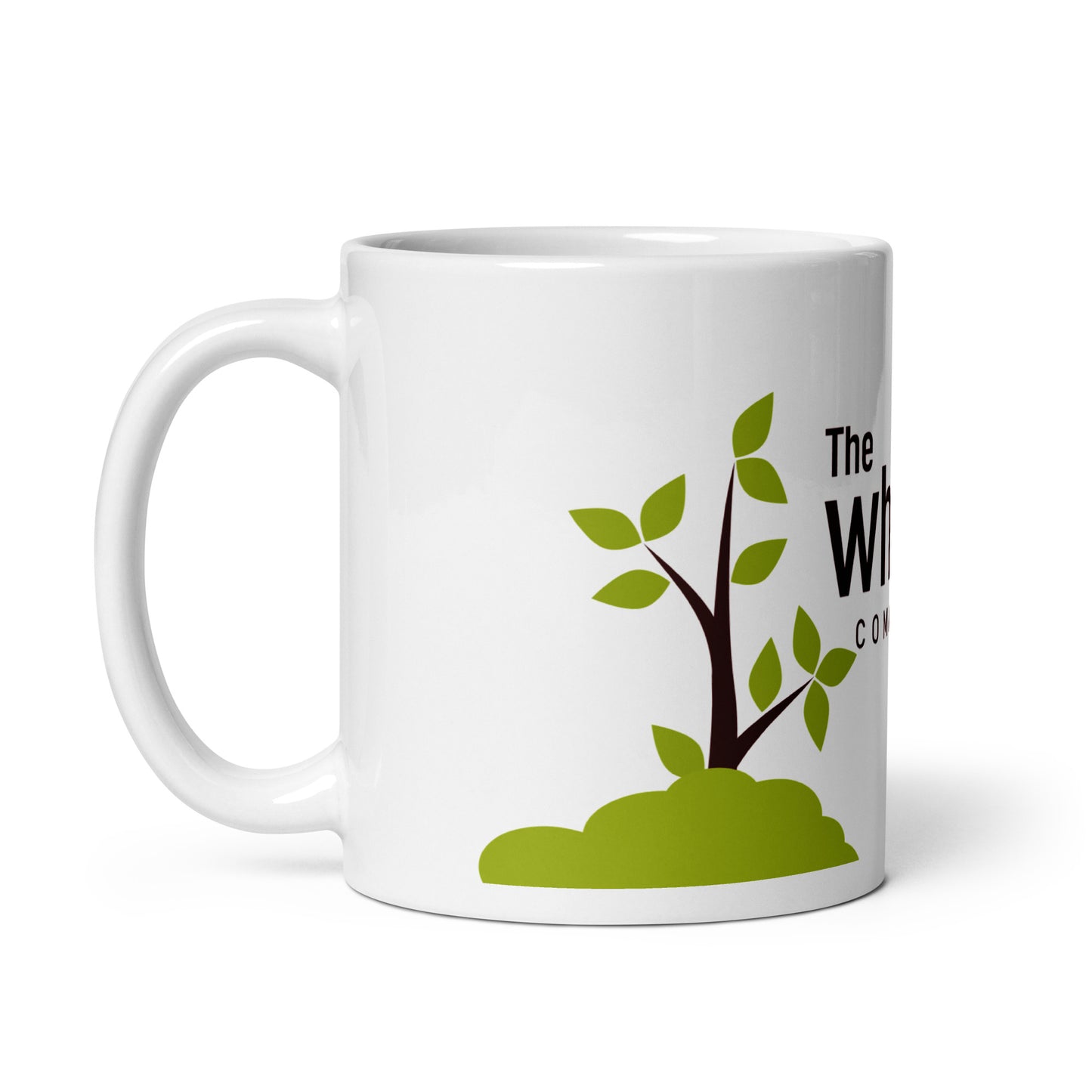 TWC White glossy mug