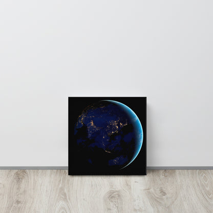 Illuminated Earth Canvas