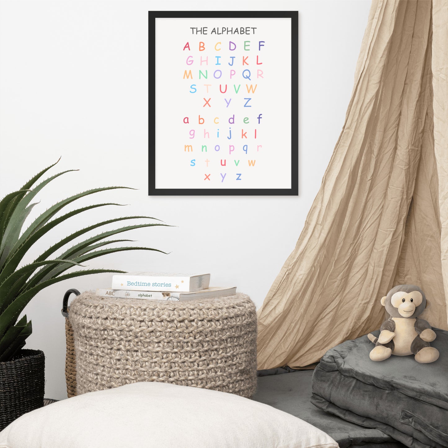 Kids Learning Alphabet (EN) Indrammet plakat