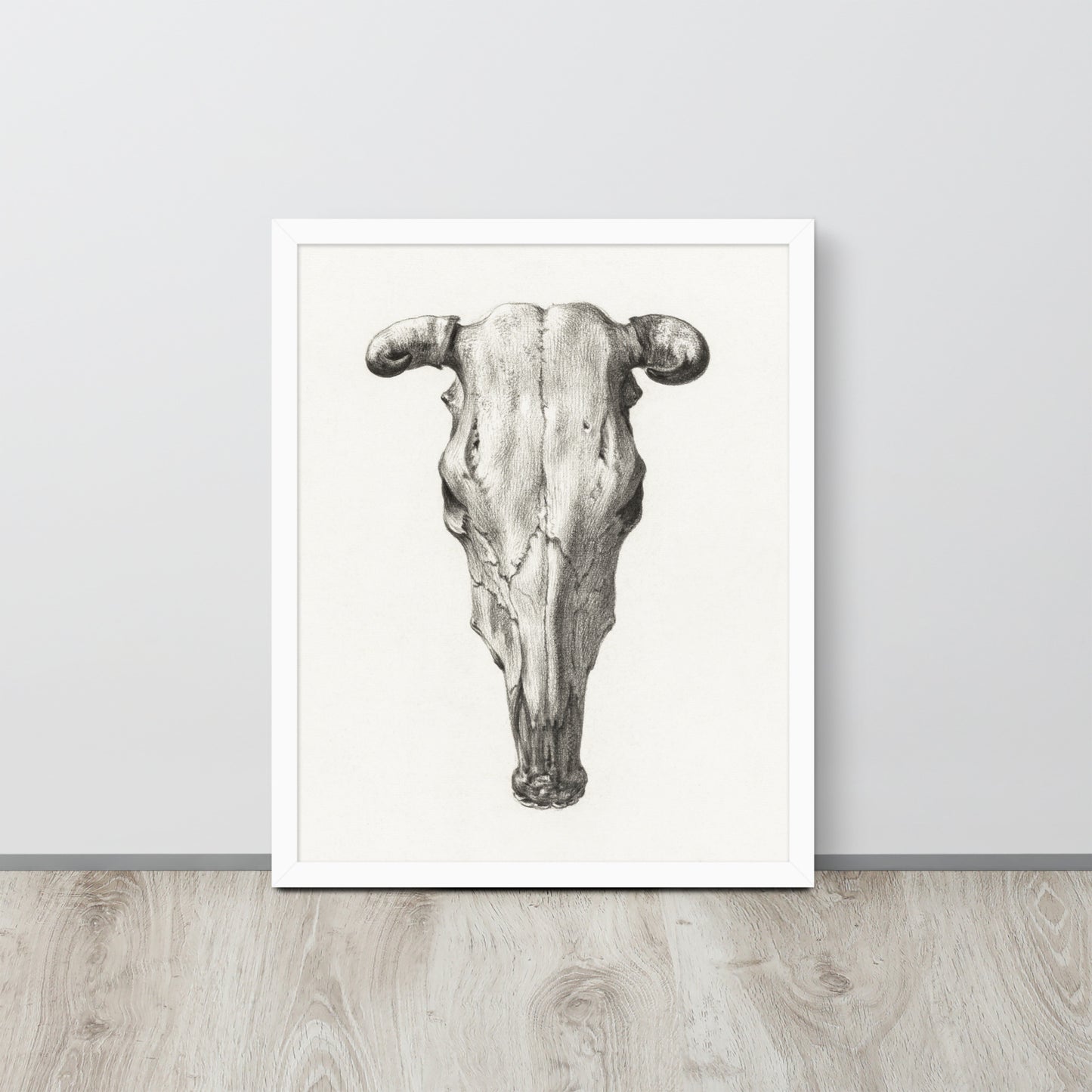 Vintage Cow Skull (1816) Indrammet plakat