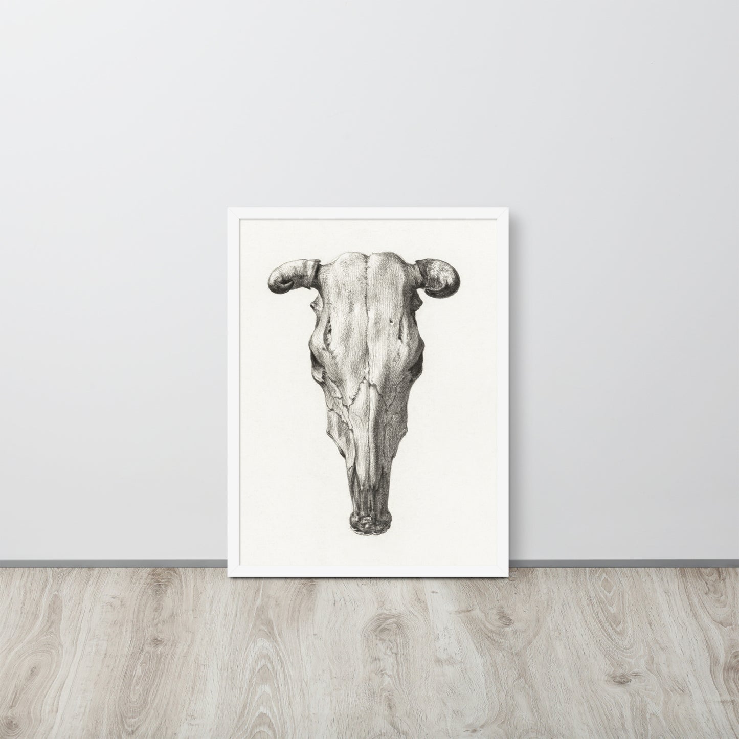 Vintage Cow Skull (1816) Indrammet plakat